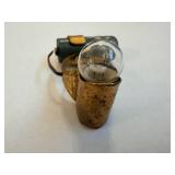 Lone Ranger Flashlight Ring - Vintage Brass Ring with Glass Bulb & Battery Pack