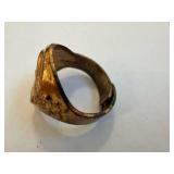 Buster Brown Ring - Gold-Tone Cameo Signet with Portrait