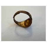 Babe Ruth Ring - Vintage Gold-Tone Baseball Memorabilia Ring