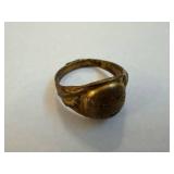 Babe Ruth Ring - Vintage Gold-Tone Baseball Memorabilia Ring