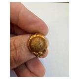 Babe Ruth Ring - Vintage Gold-Tone Baseball Memorabilia Ring