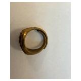 Signet Ring - Eagle Crest, Gold-Tone Brass