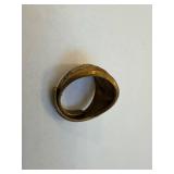 Signet Ring - Eagle Crest, Gold-Tone Brass