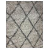 NuLOOM Easy Shag Diamond Pattern Gray Area Rug