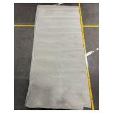 Light Gray Diamond Pattern Area Rug - Bound Edges, Used