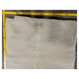 Light Gray Diamond Pattern Area Rug - Bound Edges, Used