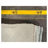 Light Gray Diamond Pattern Area Rug - Bound Edges, Used