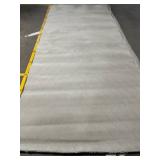 Light Gray Diamond Pattern Area Rug - Bound Edges, Used