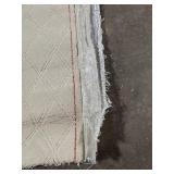 Light Gray Diamond Pattern Area Rug - Bound Edges, Used