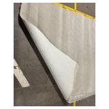 Light Gray Diamond Pattern Area Rug - Bound Edges, Used