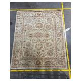 Oriental Floral Beige Area Rug