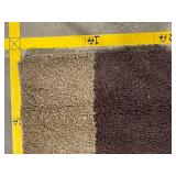 Patchwork Area Rug - Neutral Browns & Cream, Thick Shag