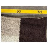 Patchwork Area Rug - Neutral Browns & Cream, Thick Shag