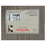 Patchwork Area Rug - Neutral Browns & Cream, Thick Shag