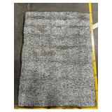 Shag Rug 5 ft x 7 ft - Gray Plush Area Rug
