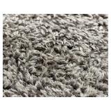 Shag Rug 5 ft x 7 ft - Gray Plush Area Rug