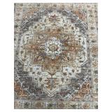 Area Rug - Persian-Style Oriental Medallion, Multi-Color