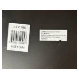 Gold Bamboo-Style Console Table Set - Glass Top, White Drawer - 2-Piece