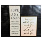 Fruits of the Spirit Wall Plaques (Lot of 2)