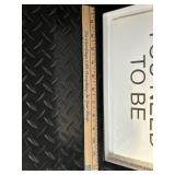 Amen Sign & You Are Exactly Where You Need To Be Wall Art Set