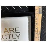 Amen Sign & You Are Exactly Where You Need To Be Wall Art Set