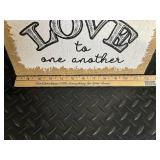 Inspirational Quote Burlap Wall Art Triptych - 3 Piece Set