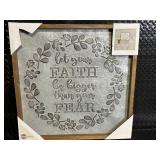 Brewster Home Fashions Let Your Faith Be Bigger Than Your Fear Wall Art