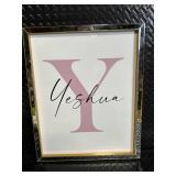 Mikasa Home Accents 3-Piece Wall Art: Yeshua, Holy Spirit & God - Framed Letters