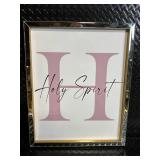 Mikasa Home Accents 3-Piece Wall Art: Yeshua, Holy Spirit & God - Framed Letters