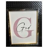 Mikasa Home Accents 3-Piece Wall Art: Yeshua, Holy Spirit & God - Framed Letters