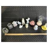 Avon Charisma Cologne Bottle with Vintage Porcelain Miniatures Set