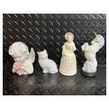 Avon Charisma Cologne Bottle with Vintage Porcelain Miniatures Set