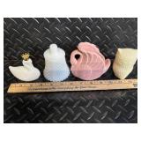 Avon Charisma Cologne Bottle with Vintage Porcelain Miniatures Set