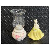 Avon Charisma Cologne Bottle with Vintage Porcelain Miniatures Set