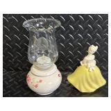Avon Charisma Cologne Bottle with Vintage Porcelain Miniatures Set