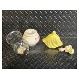 Avon Charisma Cologne Bottle with Vintage Porcelain Miniatures Set