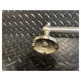 Brushed Nickel Wall-Mount Towel Bar with End Hooks - 28-30 in