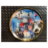Enesco Let Freedom Ring Plate Set - 1986 Lucy Rigg Design