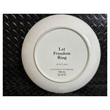 Enesco Let Freedom Ring Plate Set - 1986 Lucy Rigg Design