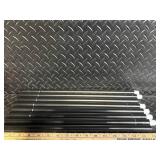 Black Curtain Rod Set with Ball Finials and Mounting Hardware