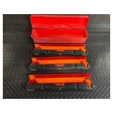 SMC Emergency Warning Triangles - 3-Pack Set in Red Carry Case