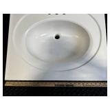 WoodCrafters Laguna 25 x 22 Blanco Bathroom Sink