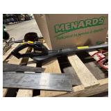 Assorted Workshop Tools & Garden Equipment - Hydraulic Pumps, Saws, Shovels & Forks