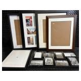 Cityscape Photo Collage Frames - Black Wood Frames Wall Art Set