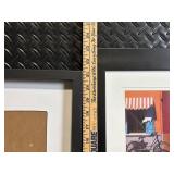 Cityscape Photo Collage Frames - Black Wood Frames Wall Art Set