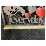 Vintage Metal Wall Signs: Our Love Grows Stronger Everyday, The Mother Road, Laundry Room, EAT