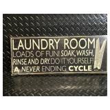 Vintage Metal Wall Signs: Our Love Grows Stronger Everyday, The Mother Road, Laundry Room, EAT