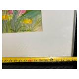 Constance Swenson Floral Field Framed Painting - Signed Garden Scene, Kah-Nee-Tah Gallery MN