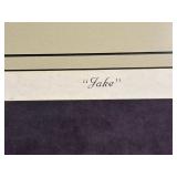 Ernie Barnes Jake Framed Print (1973) The Company of Art - 28x24 in