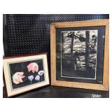 Framed Floral Print - Forest Scene Print & Colorful Abstract Art (Lot of 3)